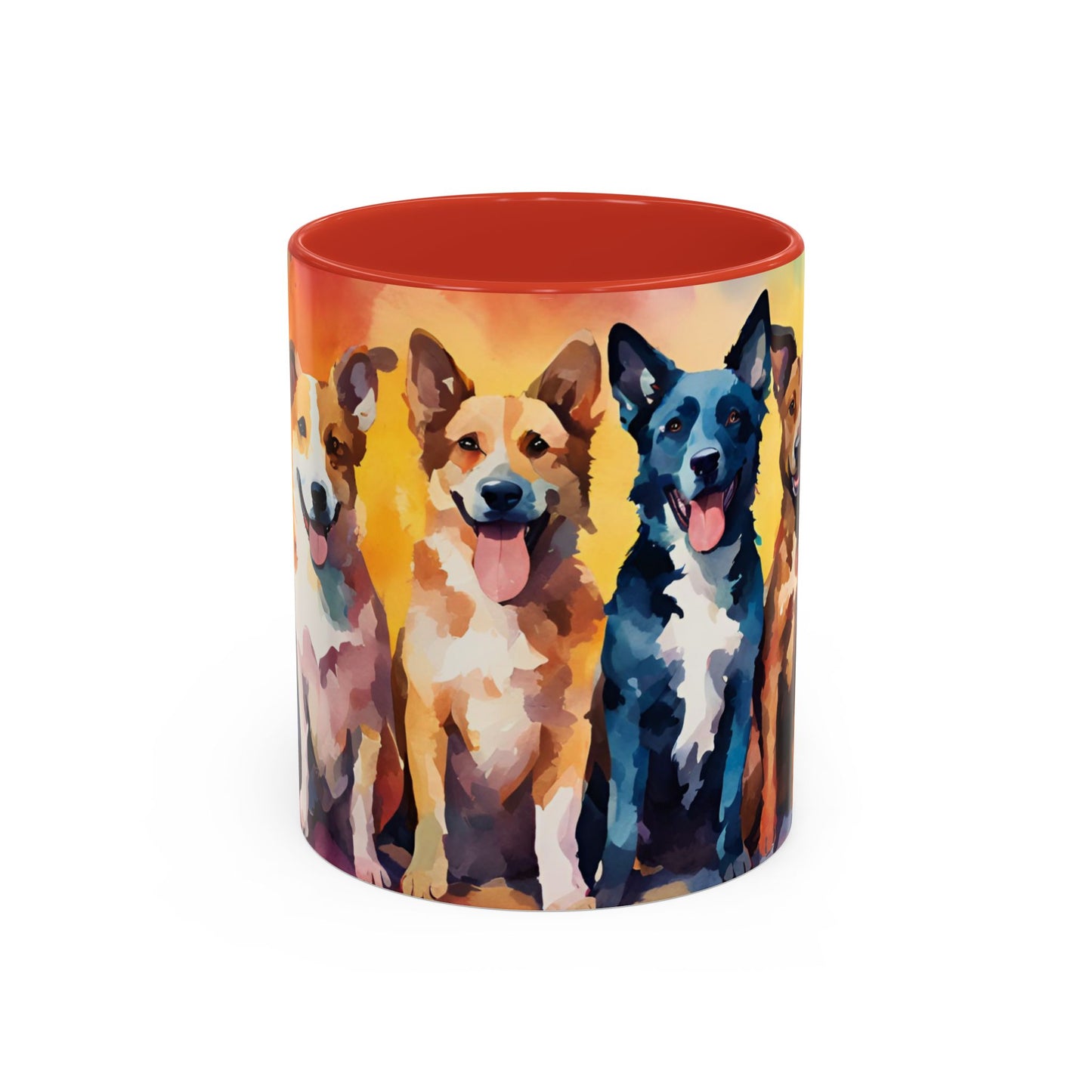 Multicoloured Doggies 03 Accent Mug 11oz
