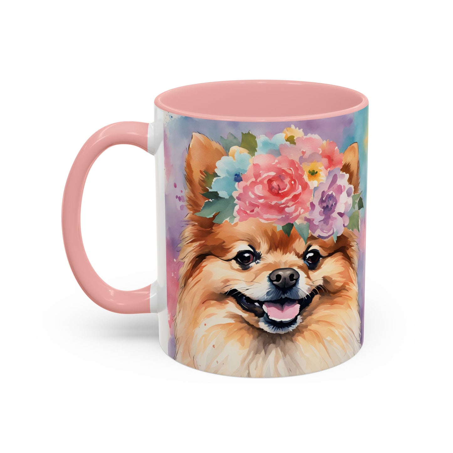 Pomeranian 01 Accent Coffee Mug - Dog Lover Gift
