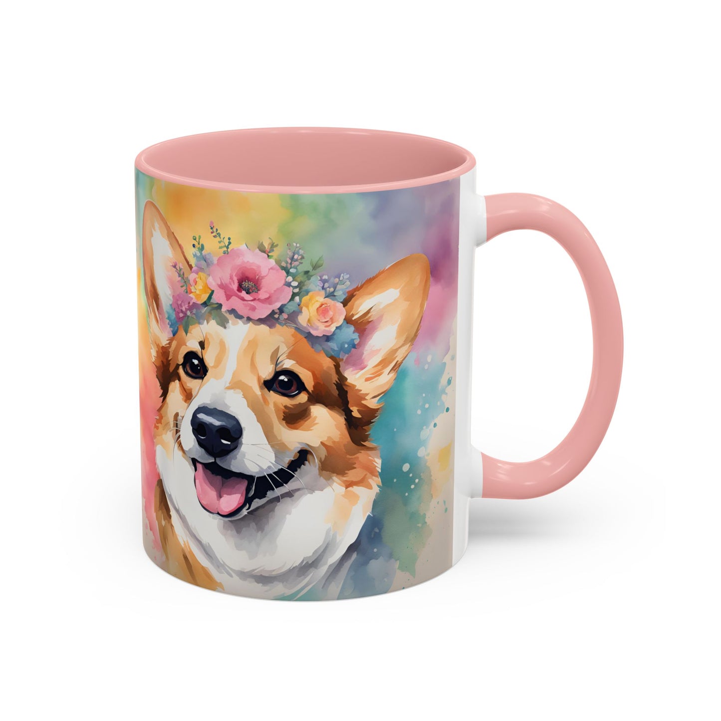 Corgi 02 Accent Coffee Mug - Dog Lover Gift