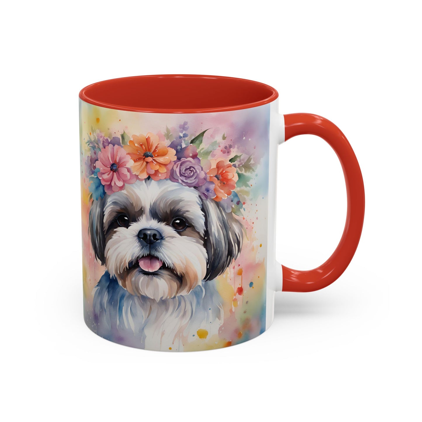 Shih Tzu 04 Accent Coffee Mug - Dog Lover Gift