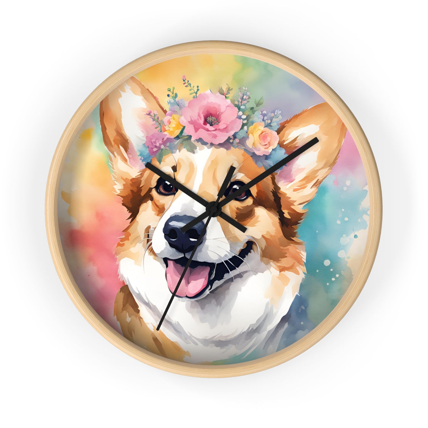 Corgi 01 Dog Wall Clock