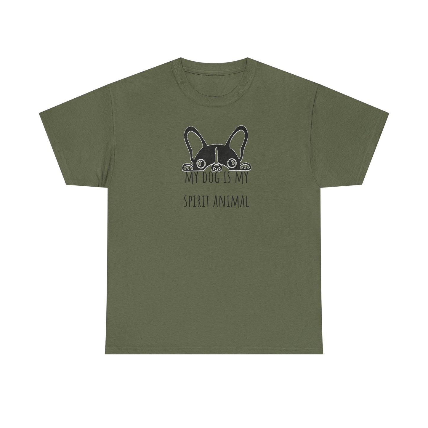 My dog is my spirit animal. Unisex Heavy Cotton Tee