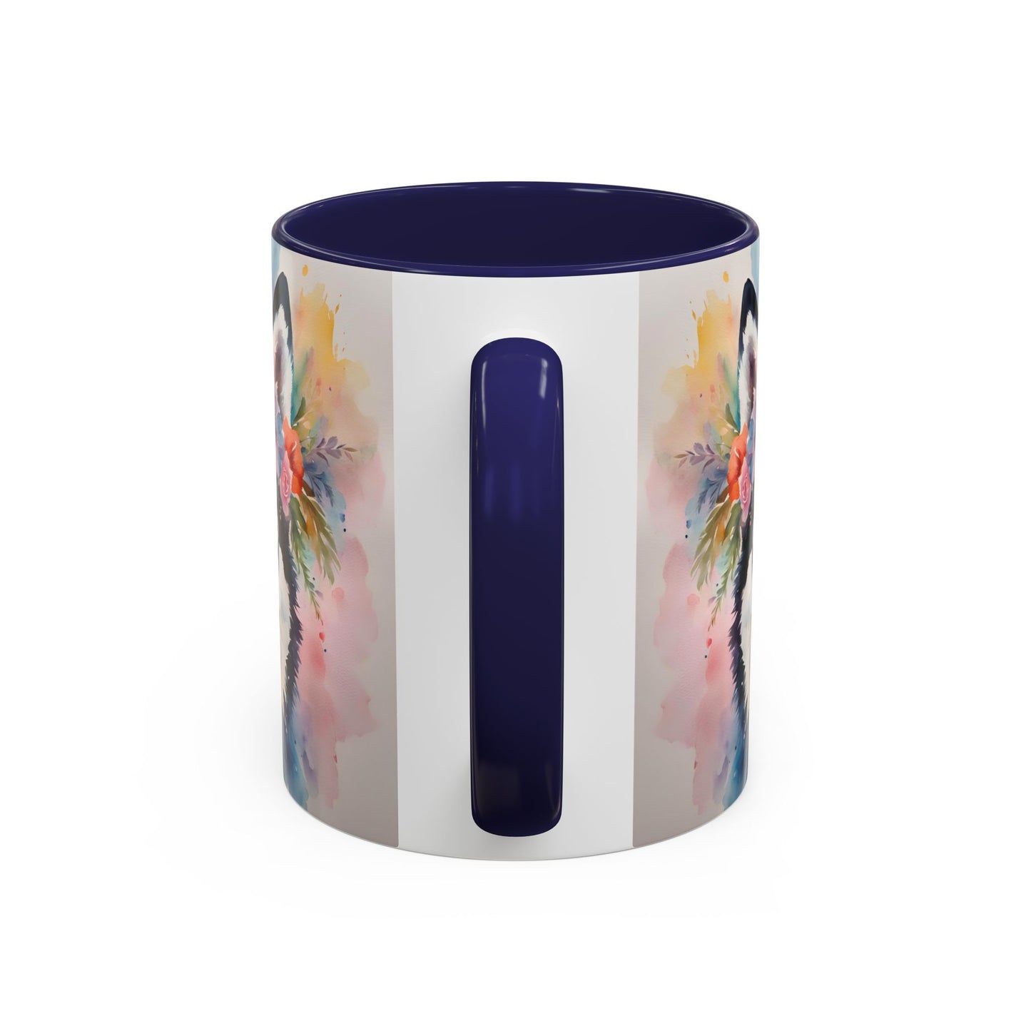 Husky 04 Accent Coffee Mug - Dog Lover Gift