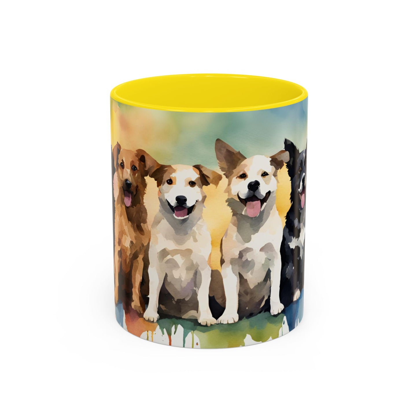 Multicoloured Doggies 02 Accent Mug 11oz