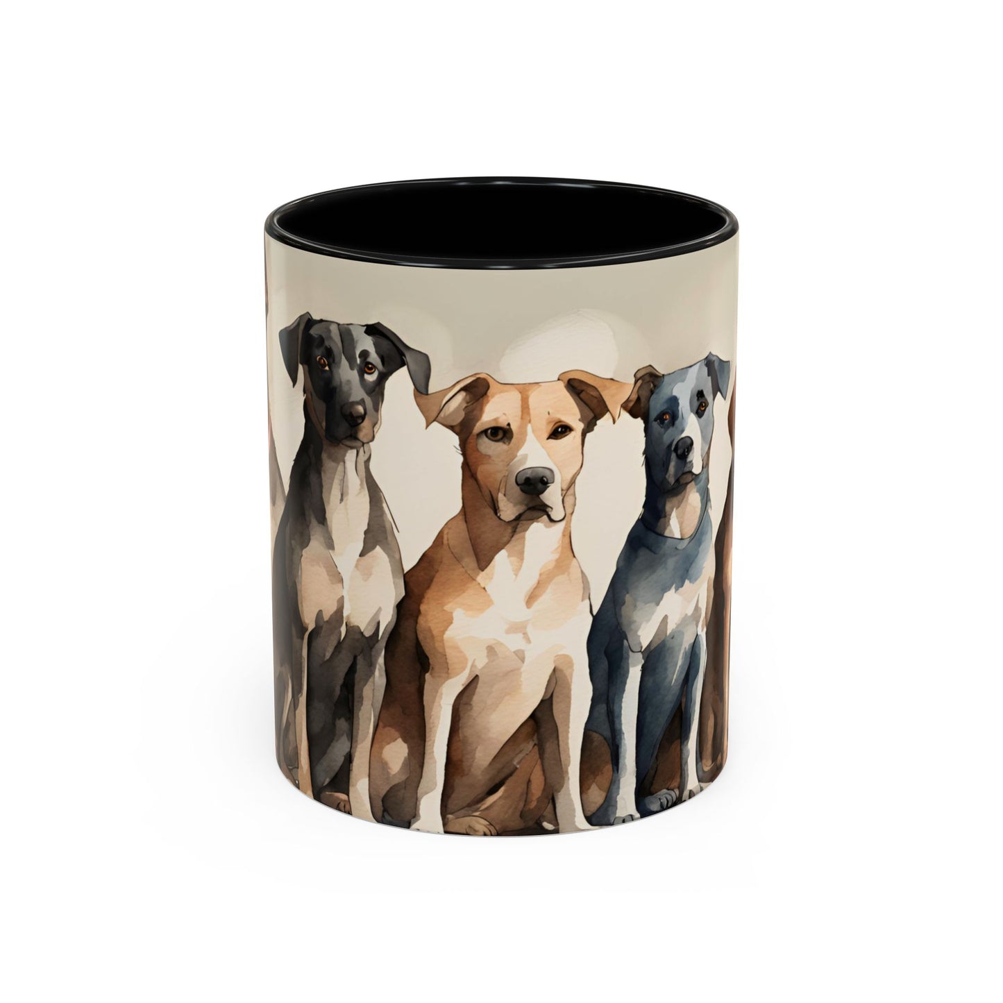 Doggies in a Row 04 Accent Mug 11oz