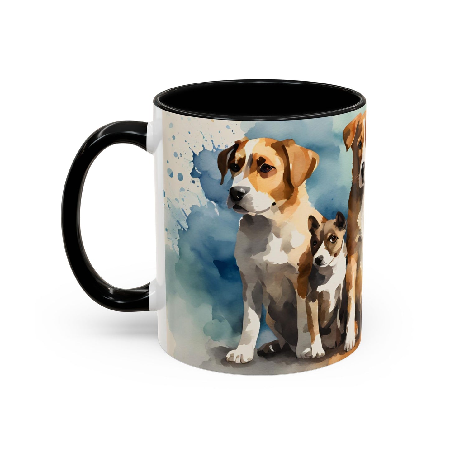 Multicoloured Doggies 09 Accent Mug 11oz