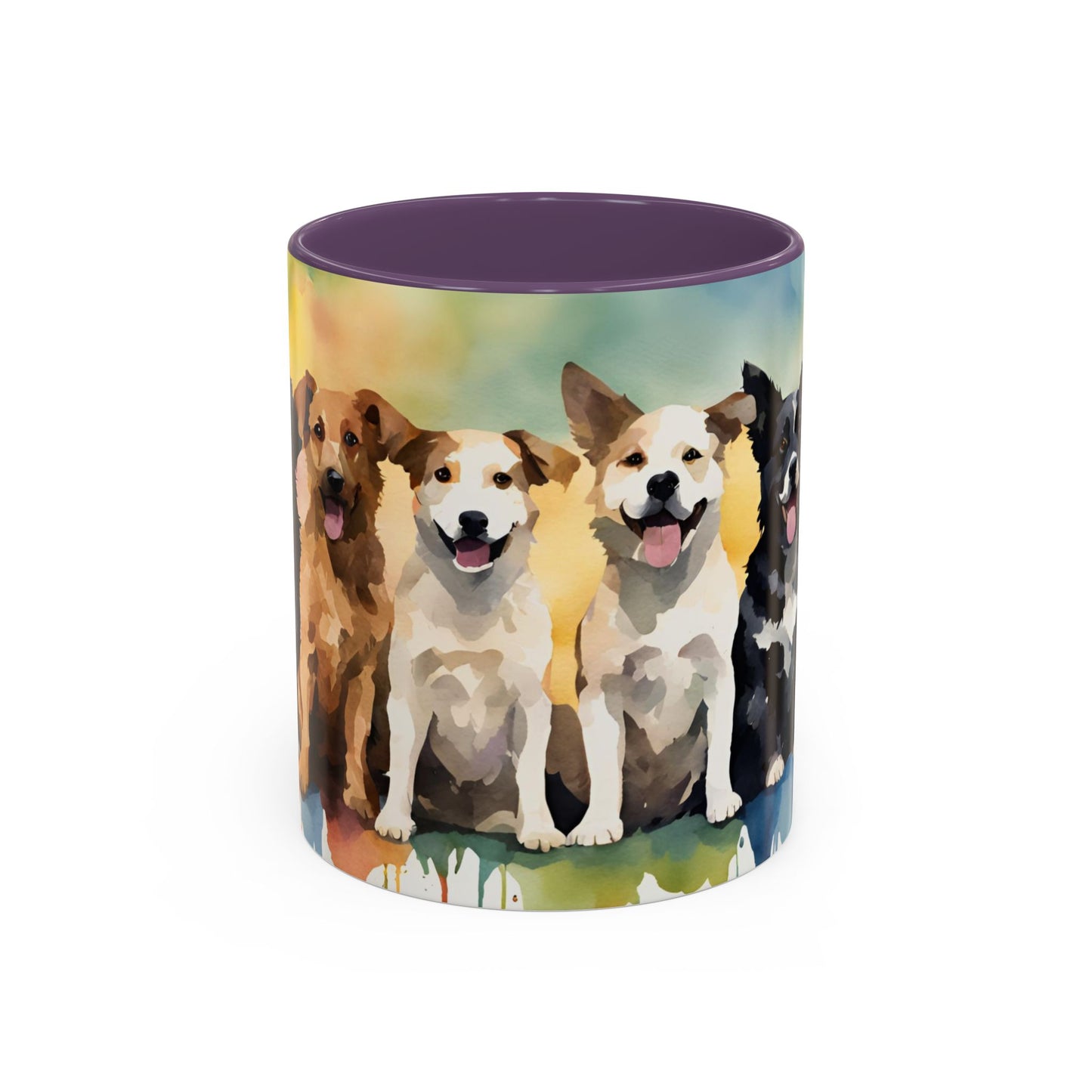 Multicoloured Doggies 02 Accent Mug 11oz