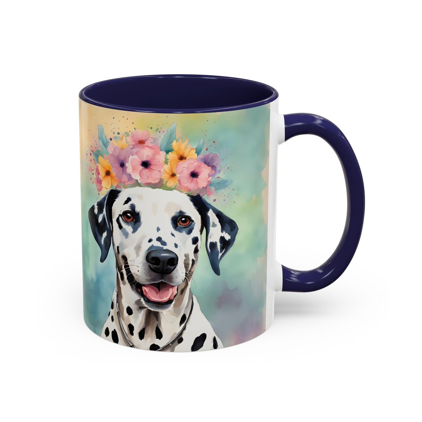 Dalmatian 01 Accent Coffee Mug - Dog Lover Gift