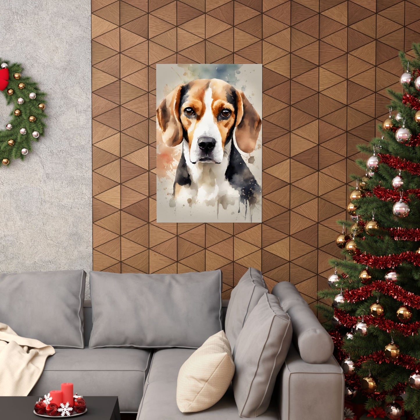 Dogs Beagle 02 Matte Vertical Poster