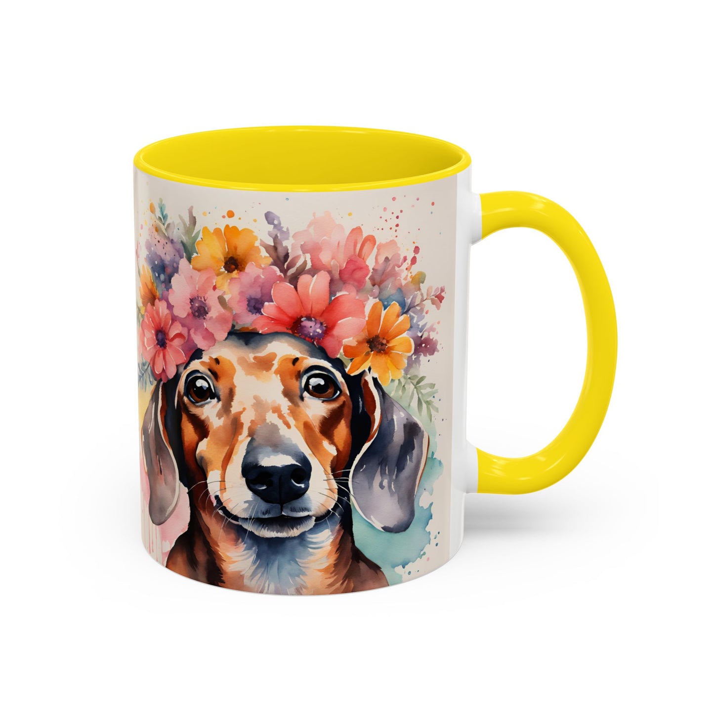 Dachshund 01 Accent Coffee Mug - Dog Lover Gift