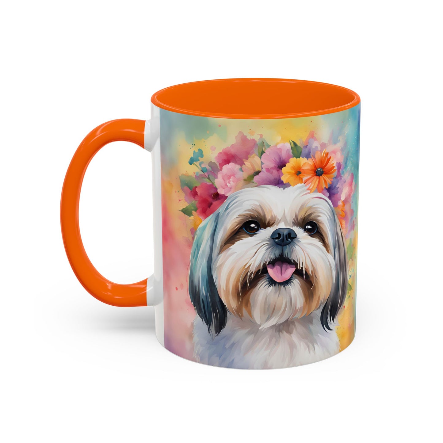 Shih Tzu 01 Accent Coffee Mug - Dog Lover Gift