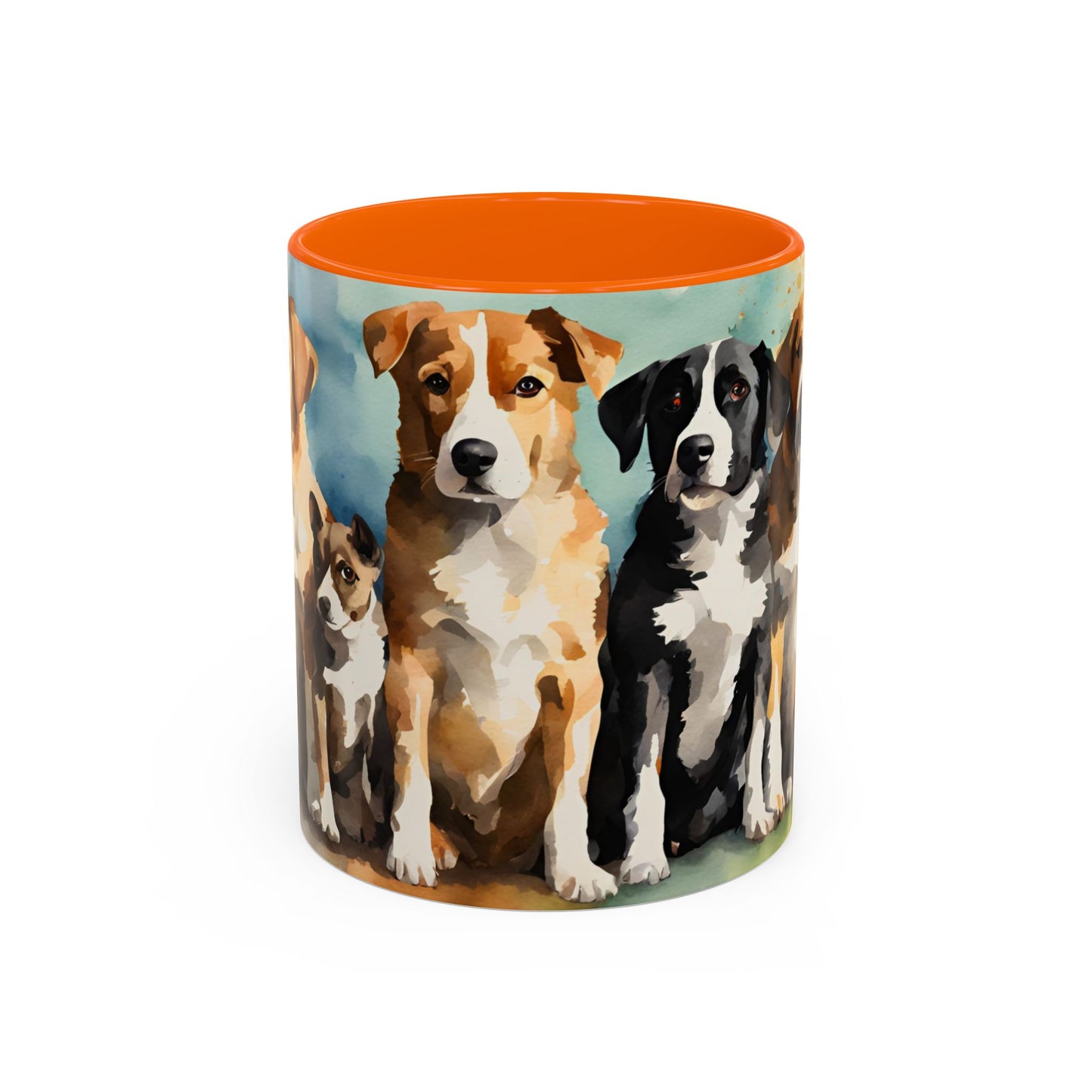 Multicoloured Doggies 09 Accent Mug 11oz