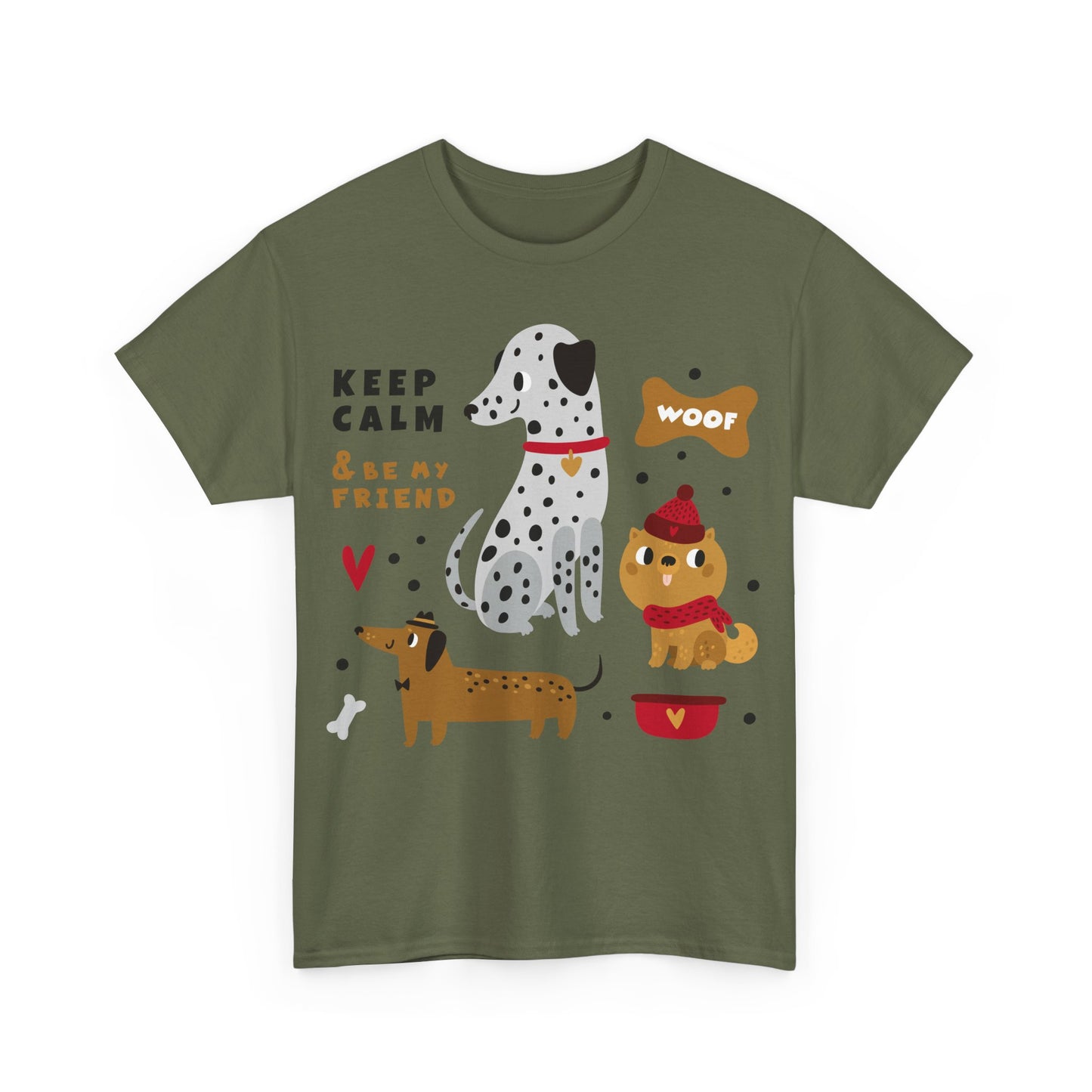 Keep Calm And Be My Friend Unisex Heavy Cotton Tee