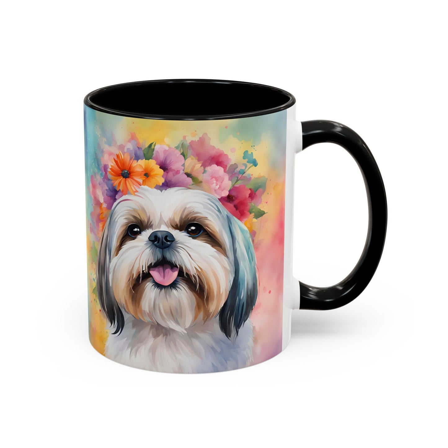 Shih Tzu 01 Accent Coffee Mug - Dog Lover Gift