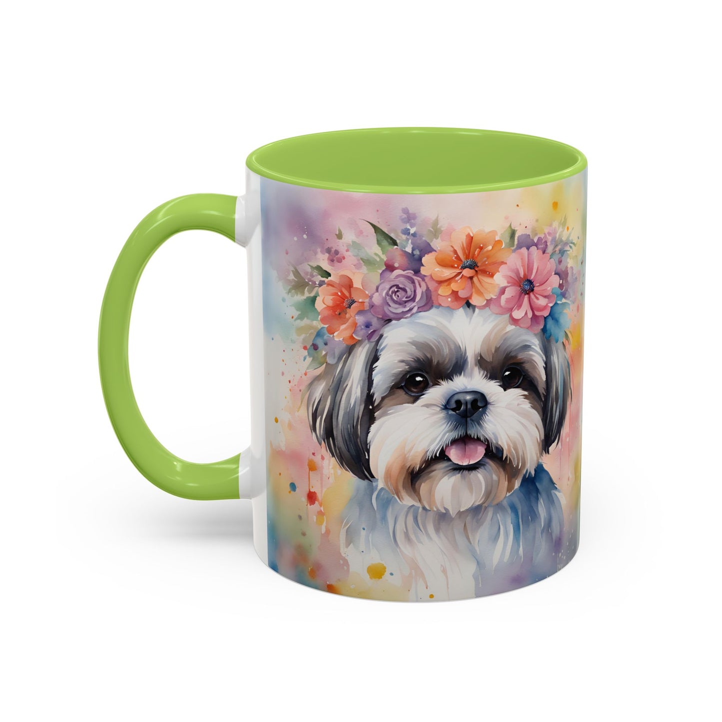 Shih Tzu 04 Accent Coffee Mug - Dog Lover Gift