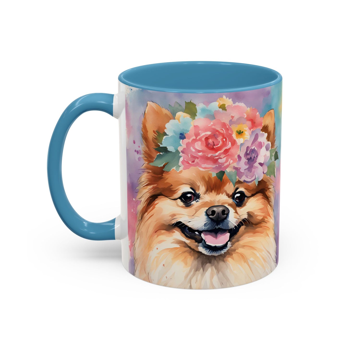 Pomeranian 01 Accent Coffee Mug - Dog Lover Gift