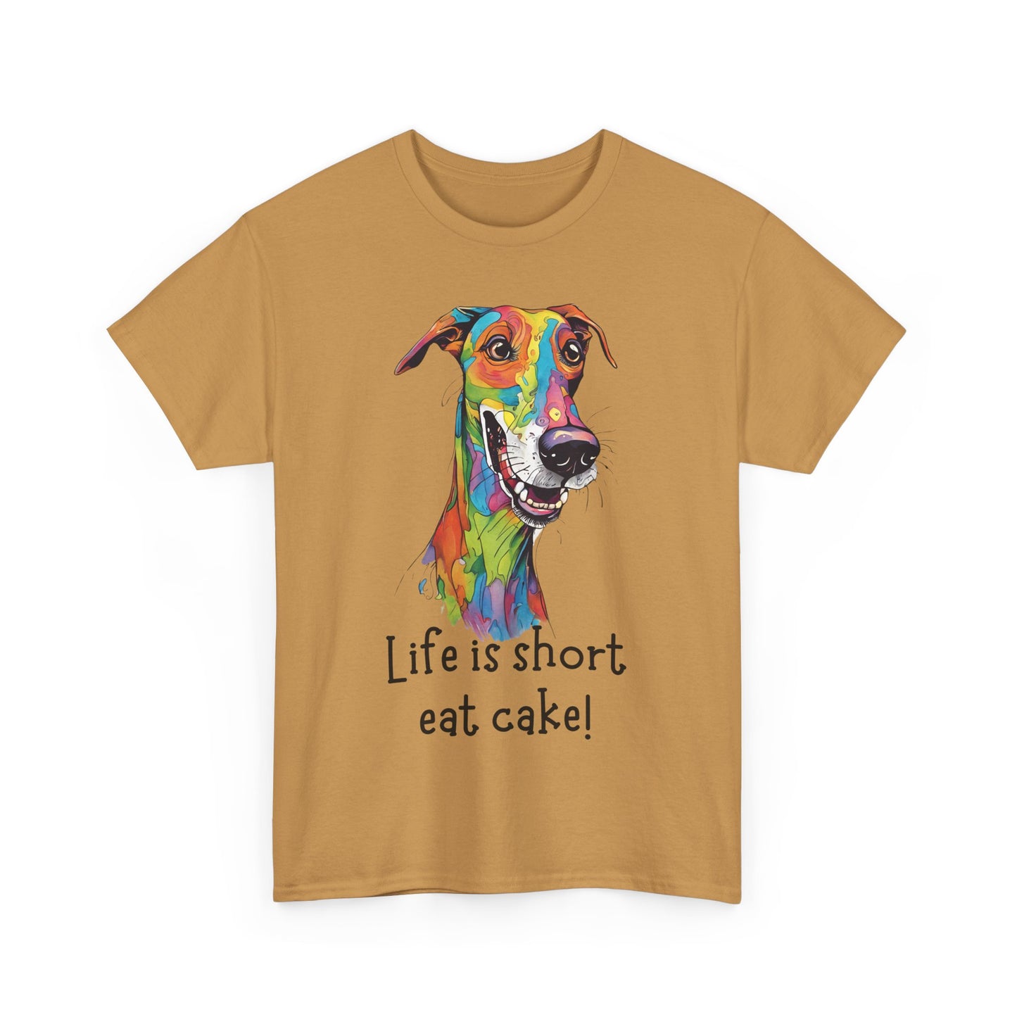 Life Is Short, Eat Cake! Unisex Heavy Cotton Tee