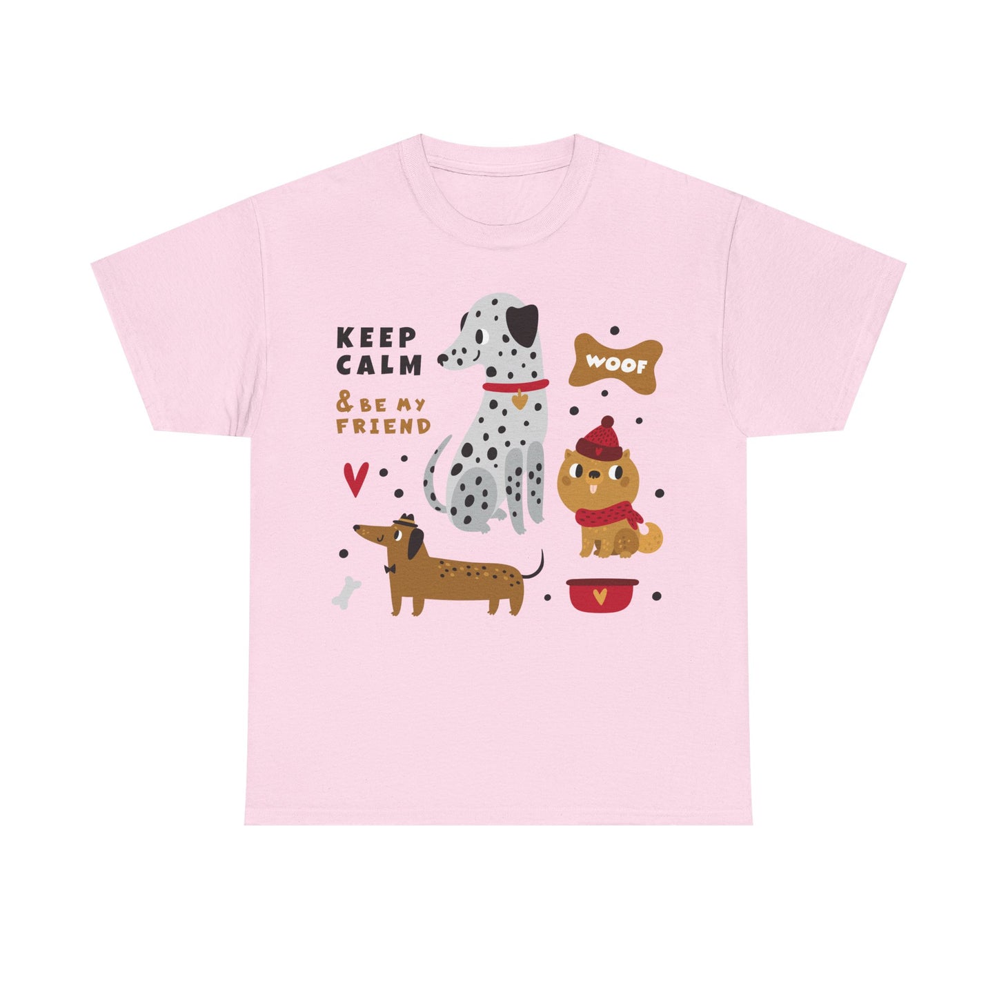 Keep Calm And Be My Friend Unisex Heavy Cotton Tee