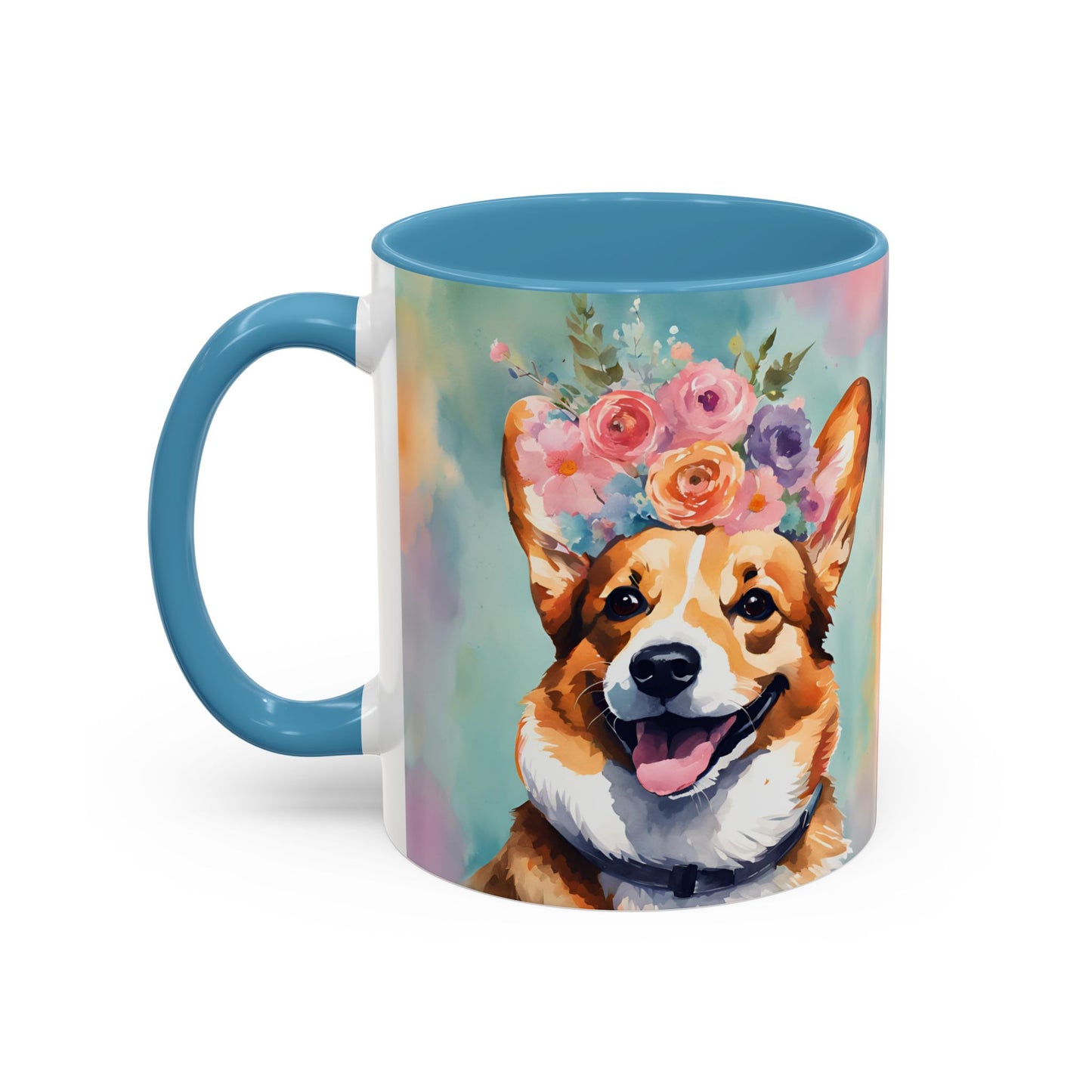 Corgi 01 Accent Coffee Mug - Dog Lover Gift