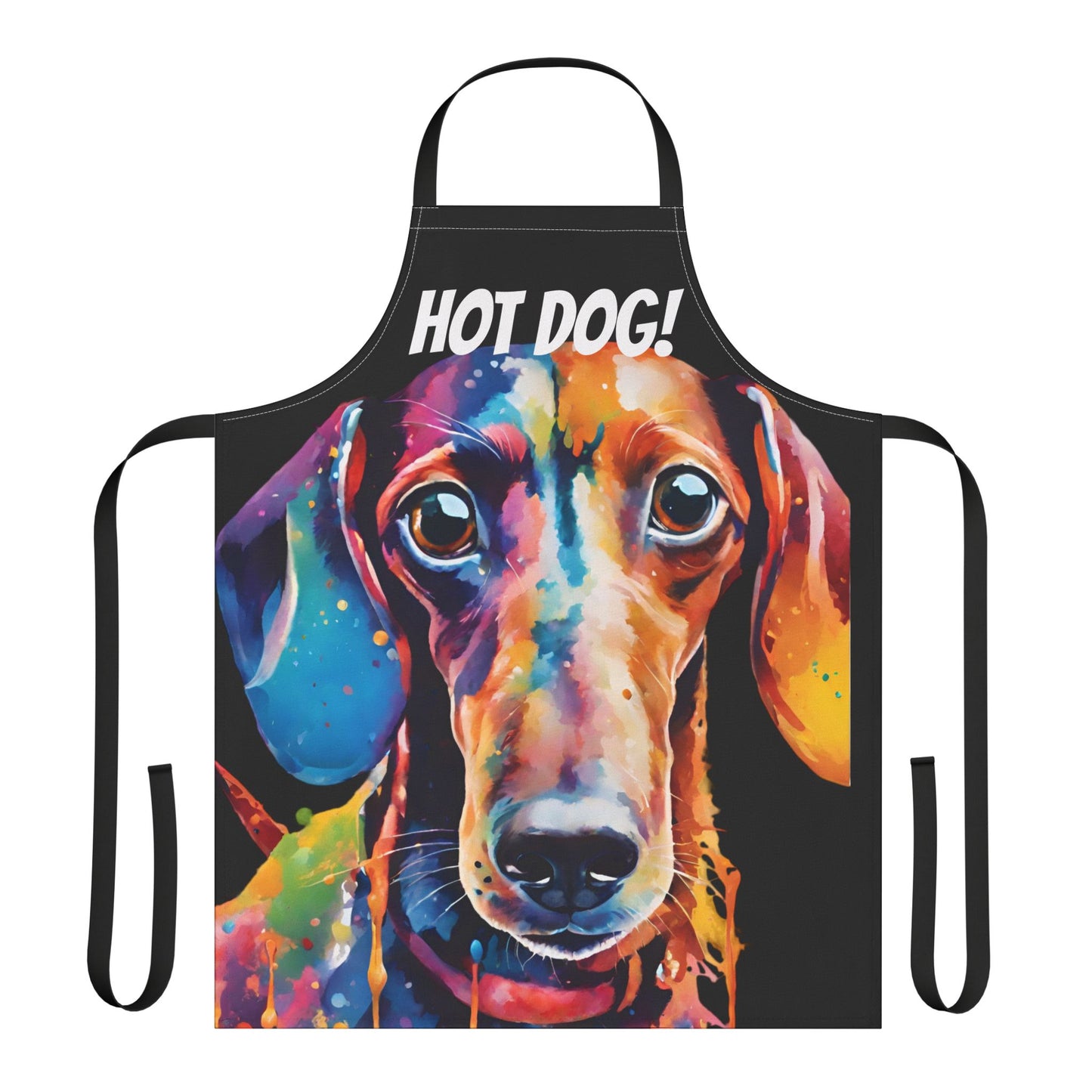 Multicoloured Hot Dog Weiner Adult Apron (AOP)