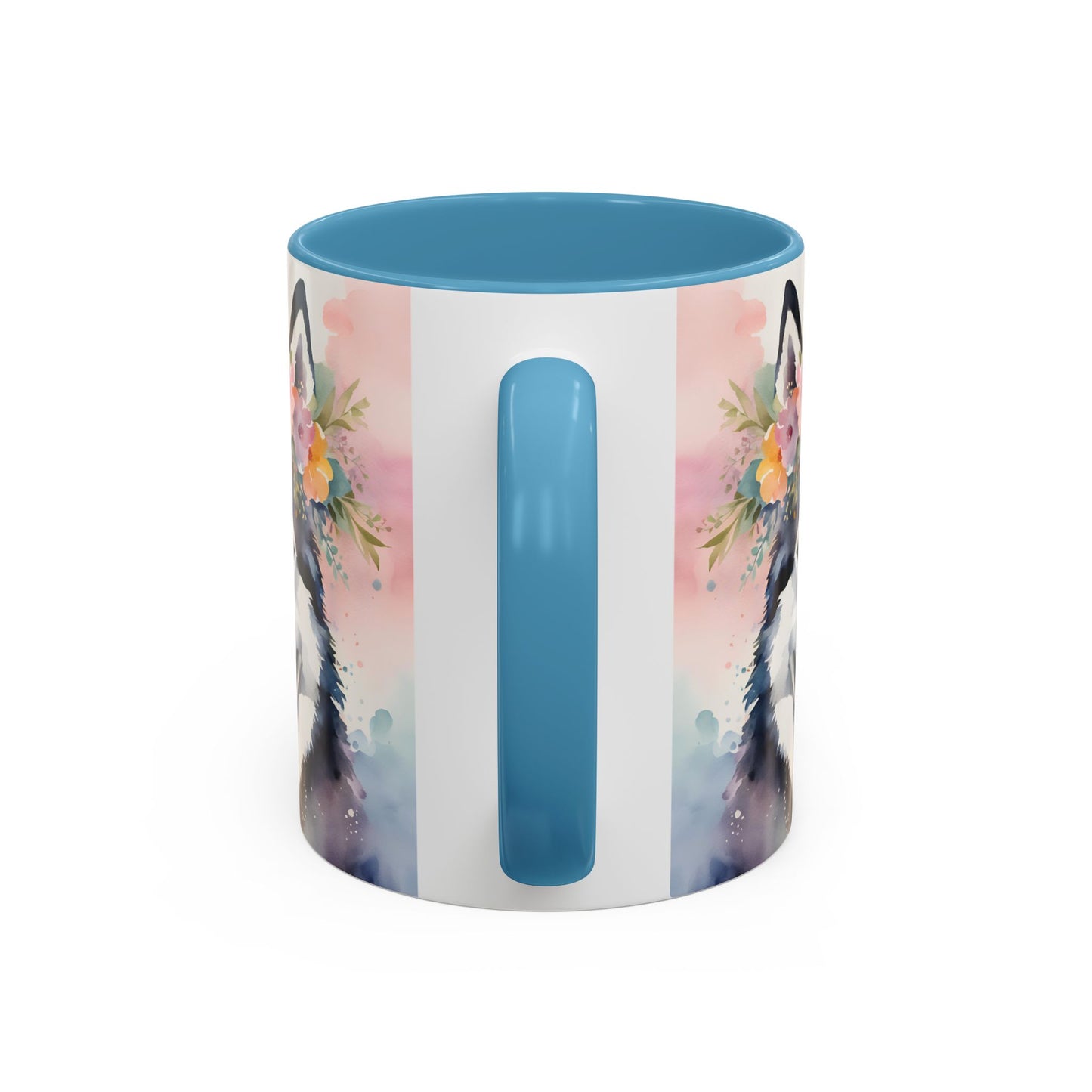 Husky 03 Accent Coffee Mug - Dog Lover Gift
