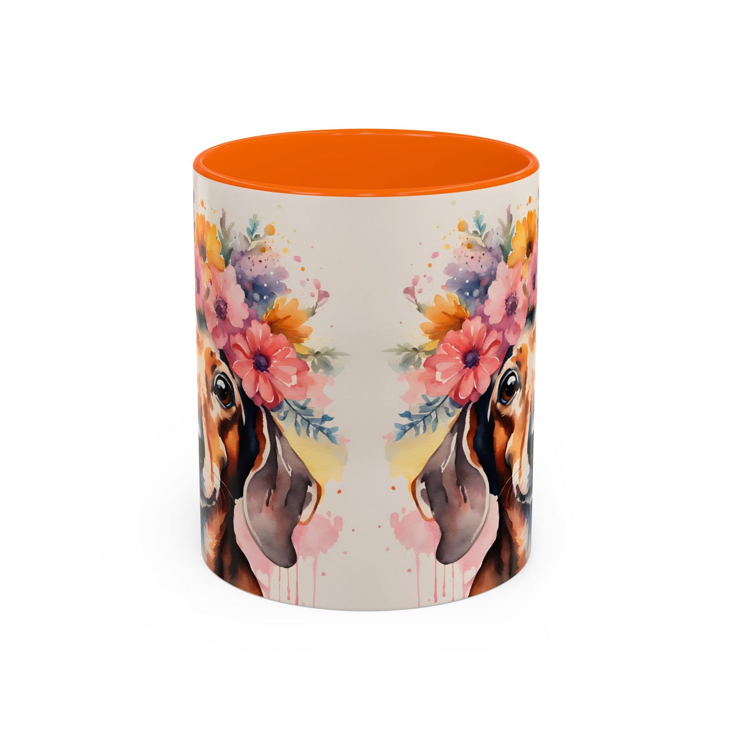 Dachshund 01 Accent Coffee Mug - Dog Lover Gift