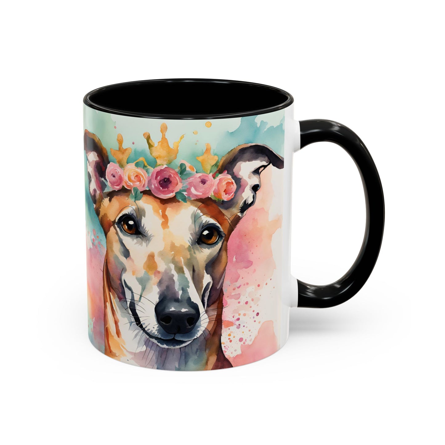 Greyhound 04 Accent Coffee Mug - Dog Lover Gift