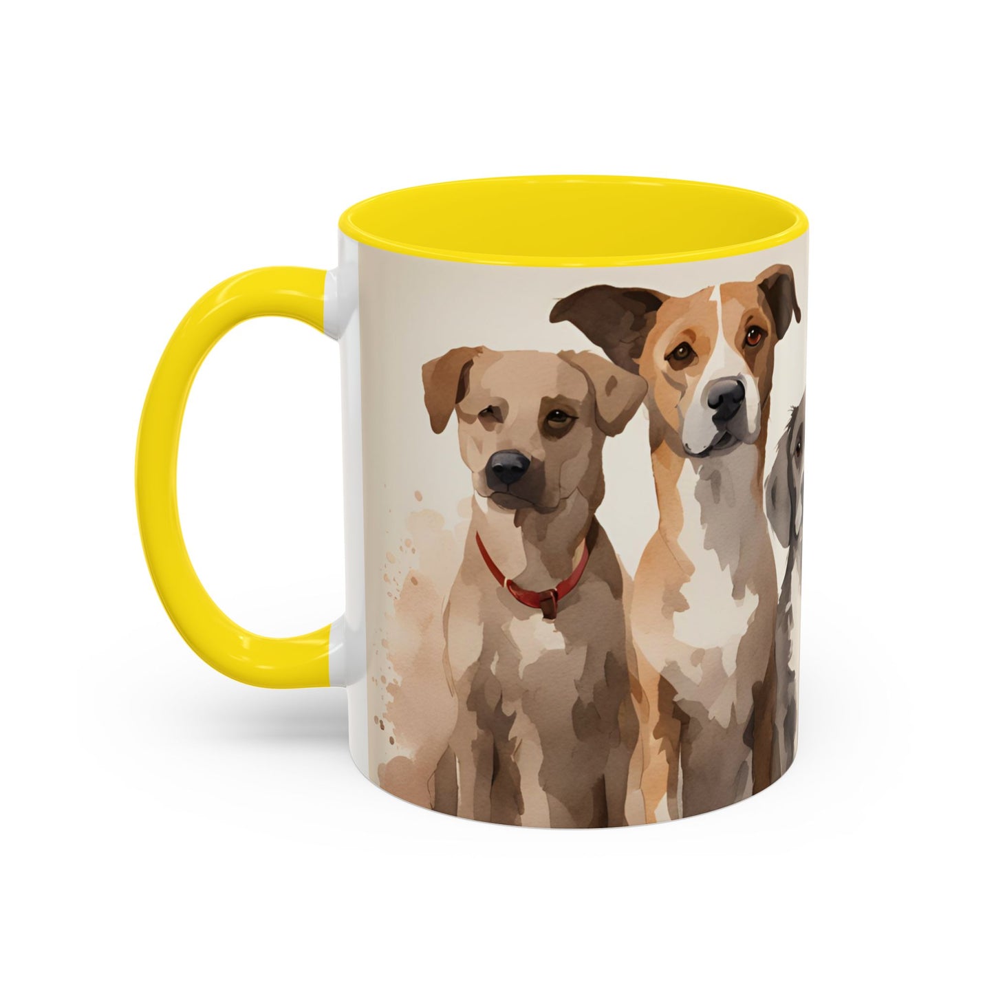 Doggies in a Row 01 Accent Mug 11oz