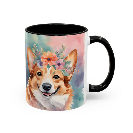Corgi 03 Accent Coffee Mug - Dog Lover Gift