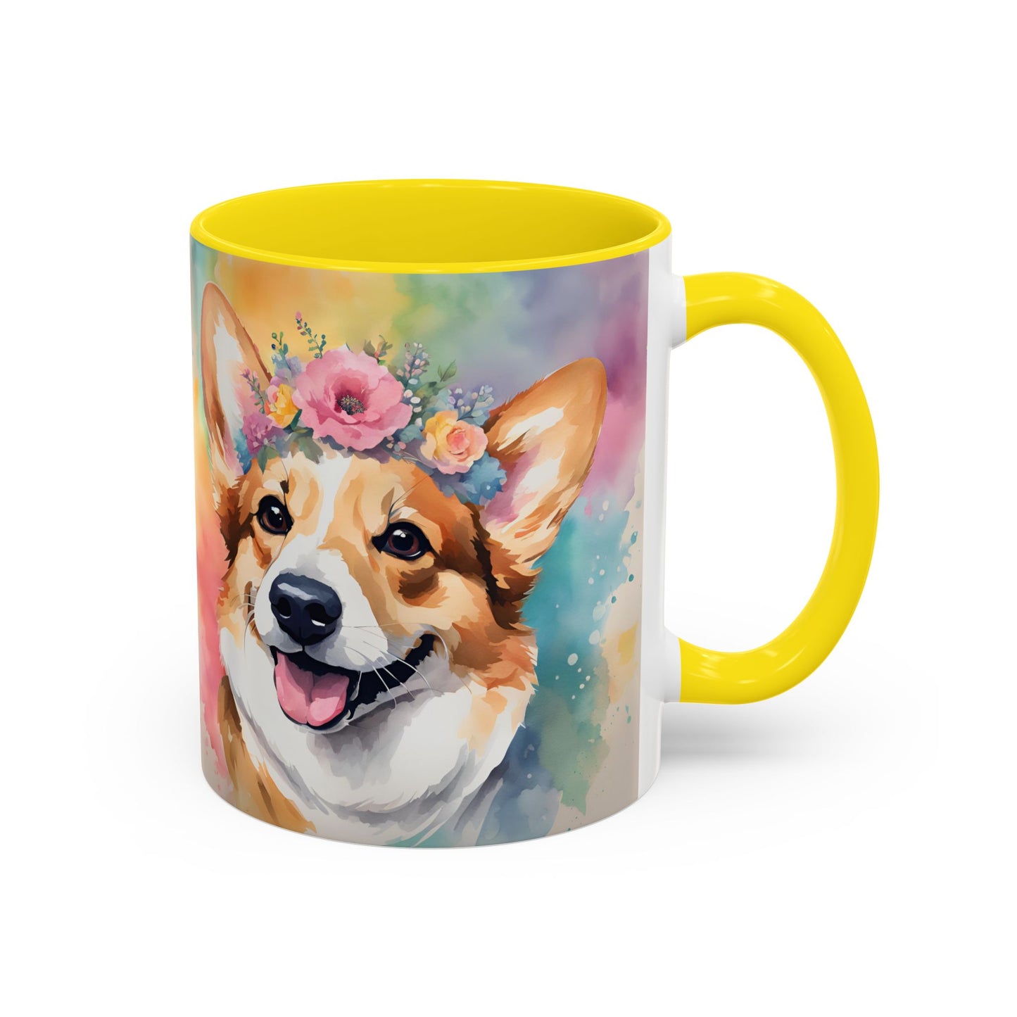 Corgi 02 Accent Coffee Mug - Dog Lover Gift