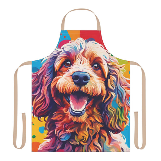 Multicoloured Cockapoo Adult Apron (AOP)