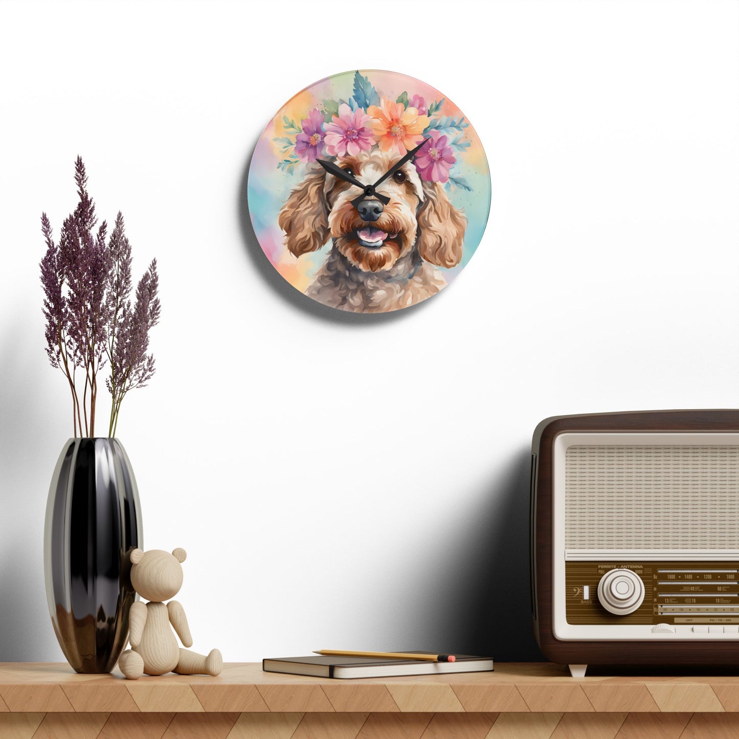 Cockapoo 03 Dog Wall Clock