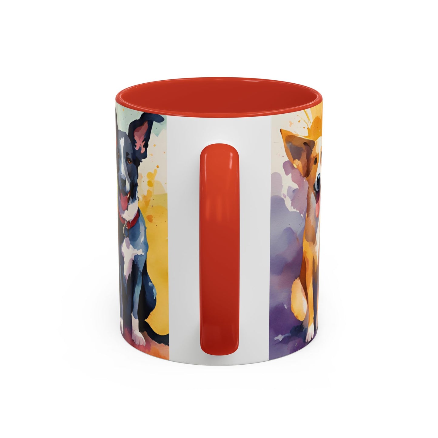 Multicoloured Doggies 11 Accent Mug 11oz