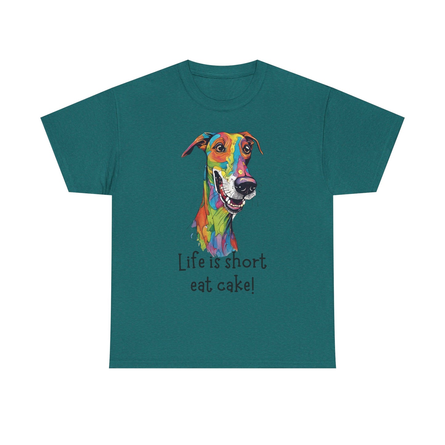 Life Is Short, Eat Cake! Unisex Heavy Cotton Tee
