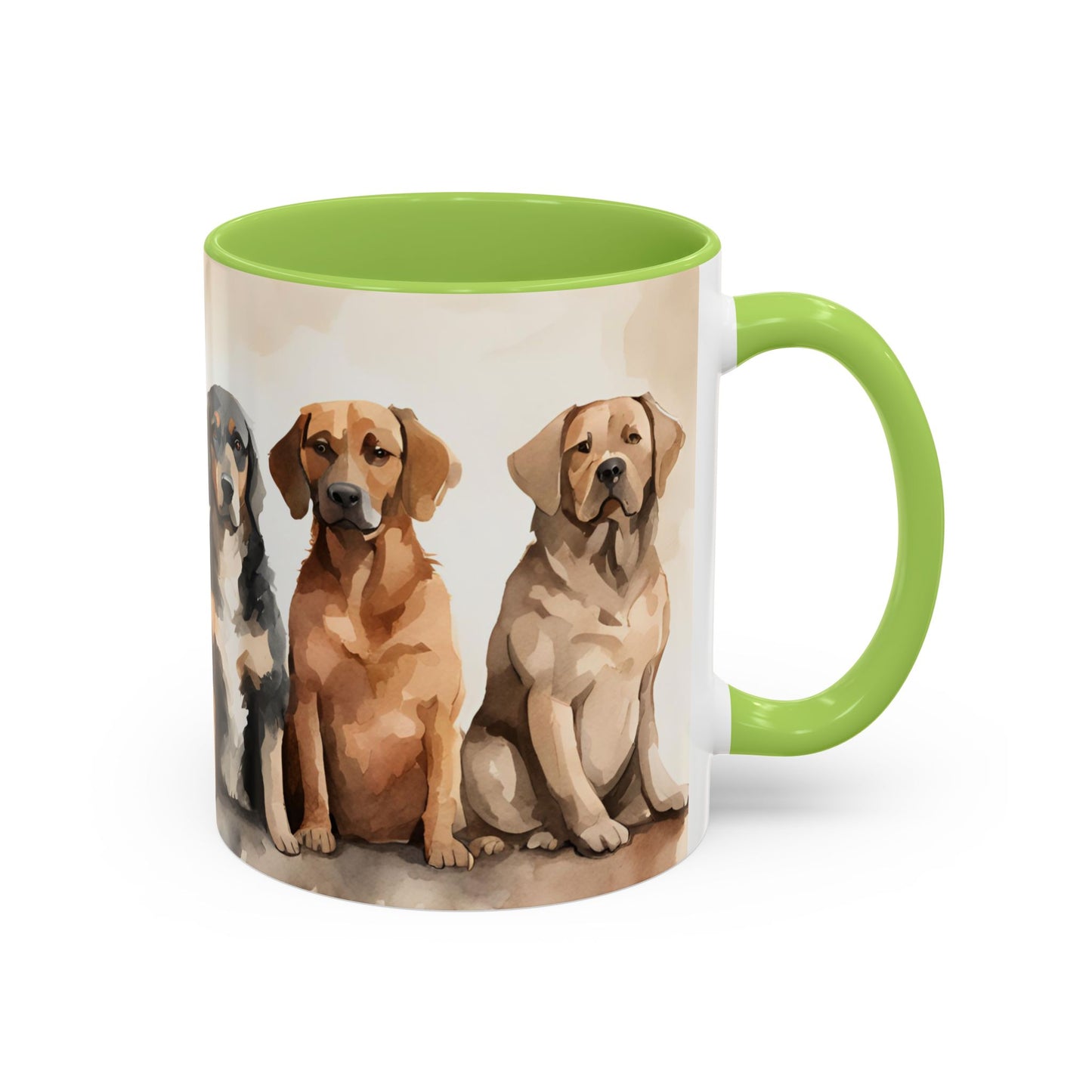Doggies in a Row 02 Accent Mug 11oz