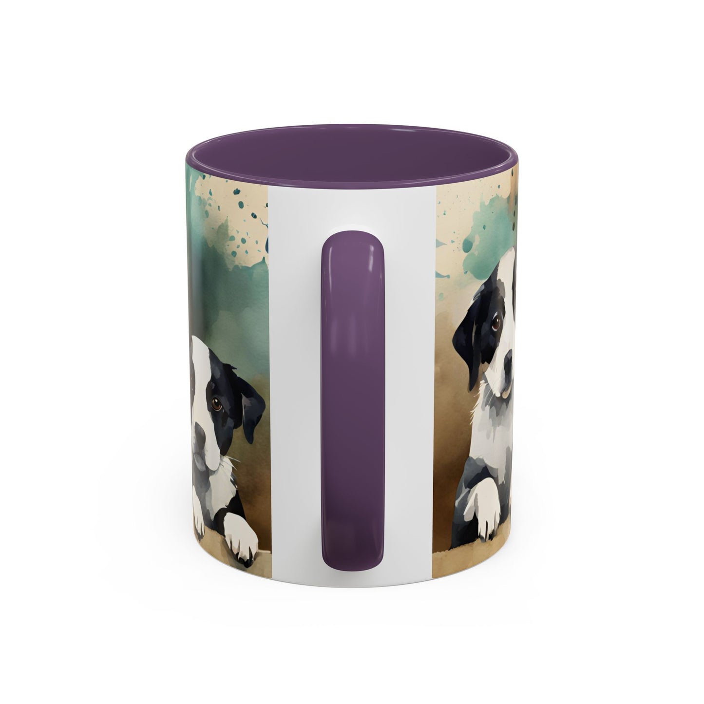 Multicoloured Doggies 12 Accent Mug 11oz