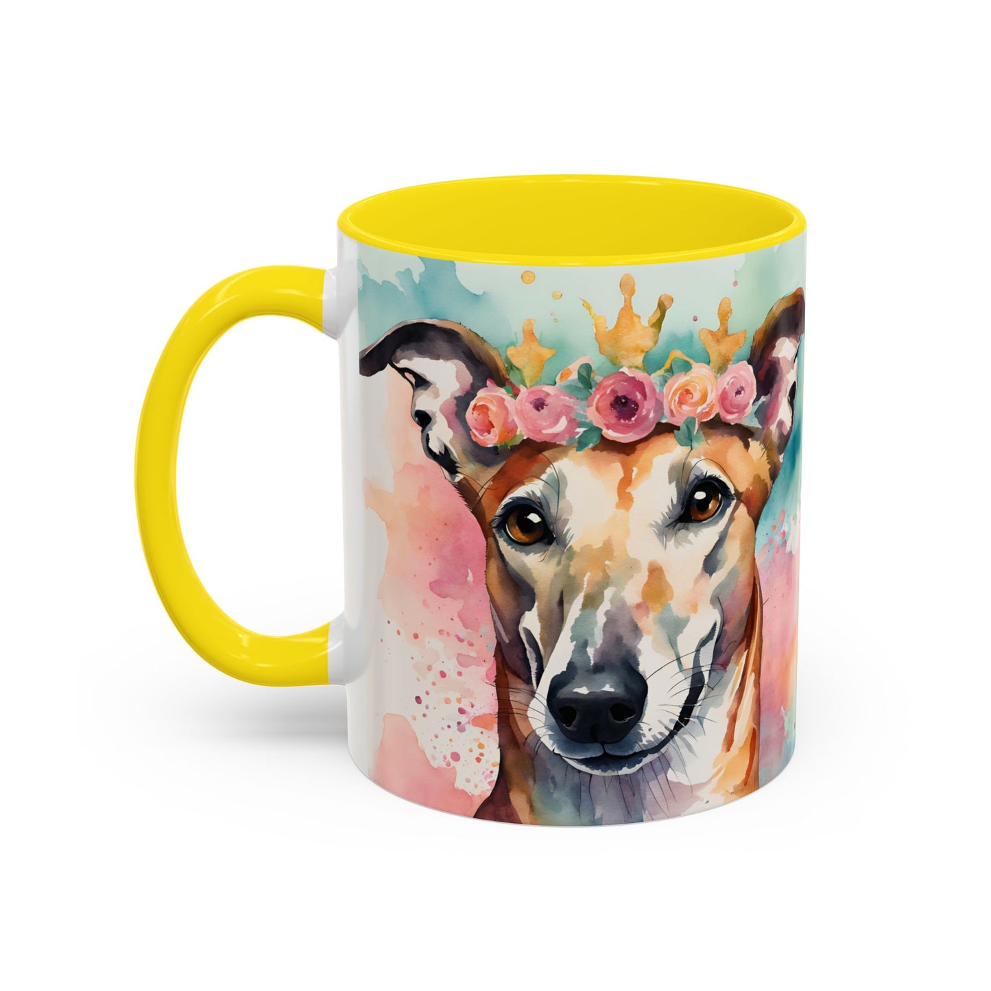 Greyhound 04 Accent Coffee Mug - Dog Lover Gift