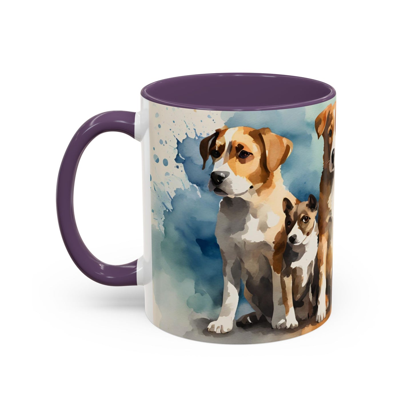 Multicoloured Doggies 09 Accent Mug 11oz