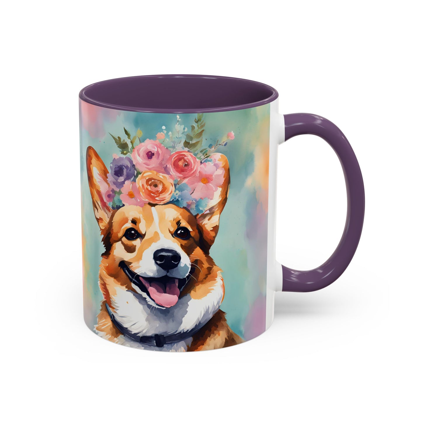 Corgi 01 Accent Coffee Mug - Dog Lover Gift