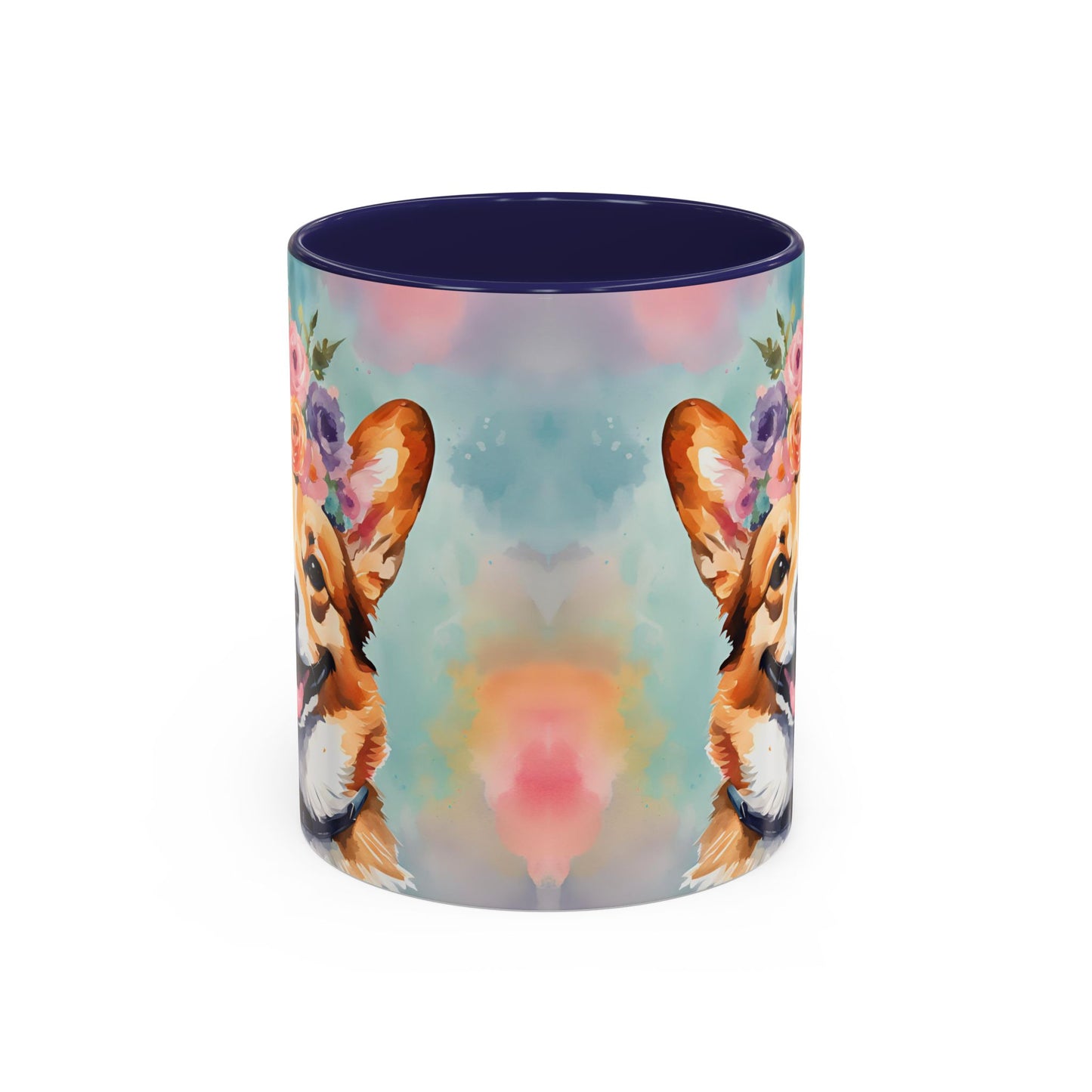 Corgi 01 Accent Coffee Mug - Dog Lover Gift