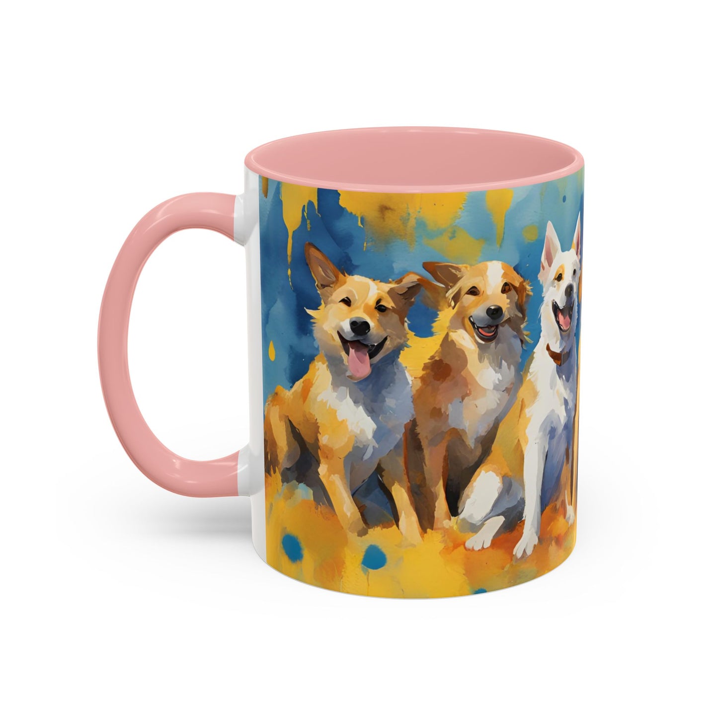 Multicolored Doggies 01 Accent Mug 11oz