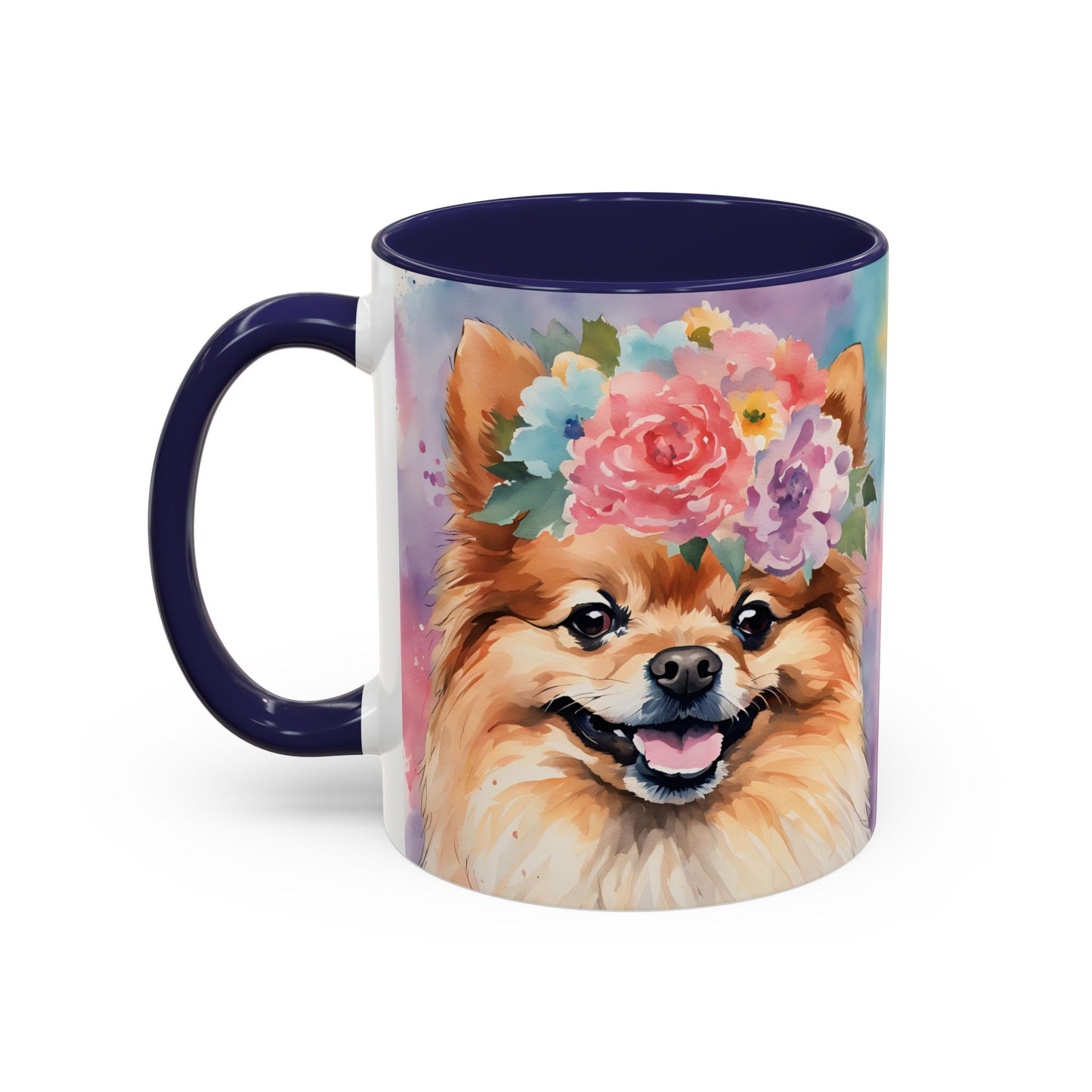 Pomeranian 01 Accent Coffee Mug - Dog Lover Gift