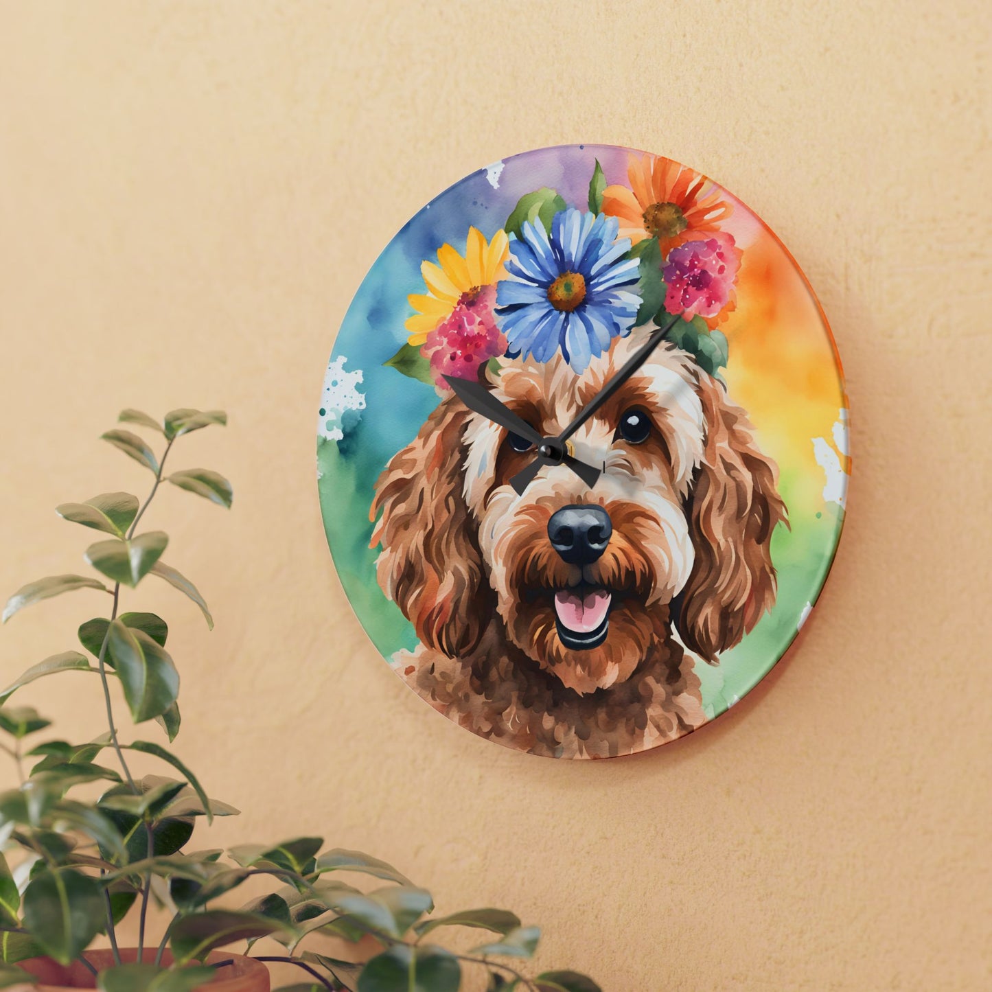 Cockapoo 04 Dog Wall Clock