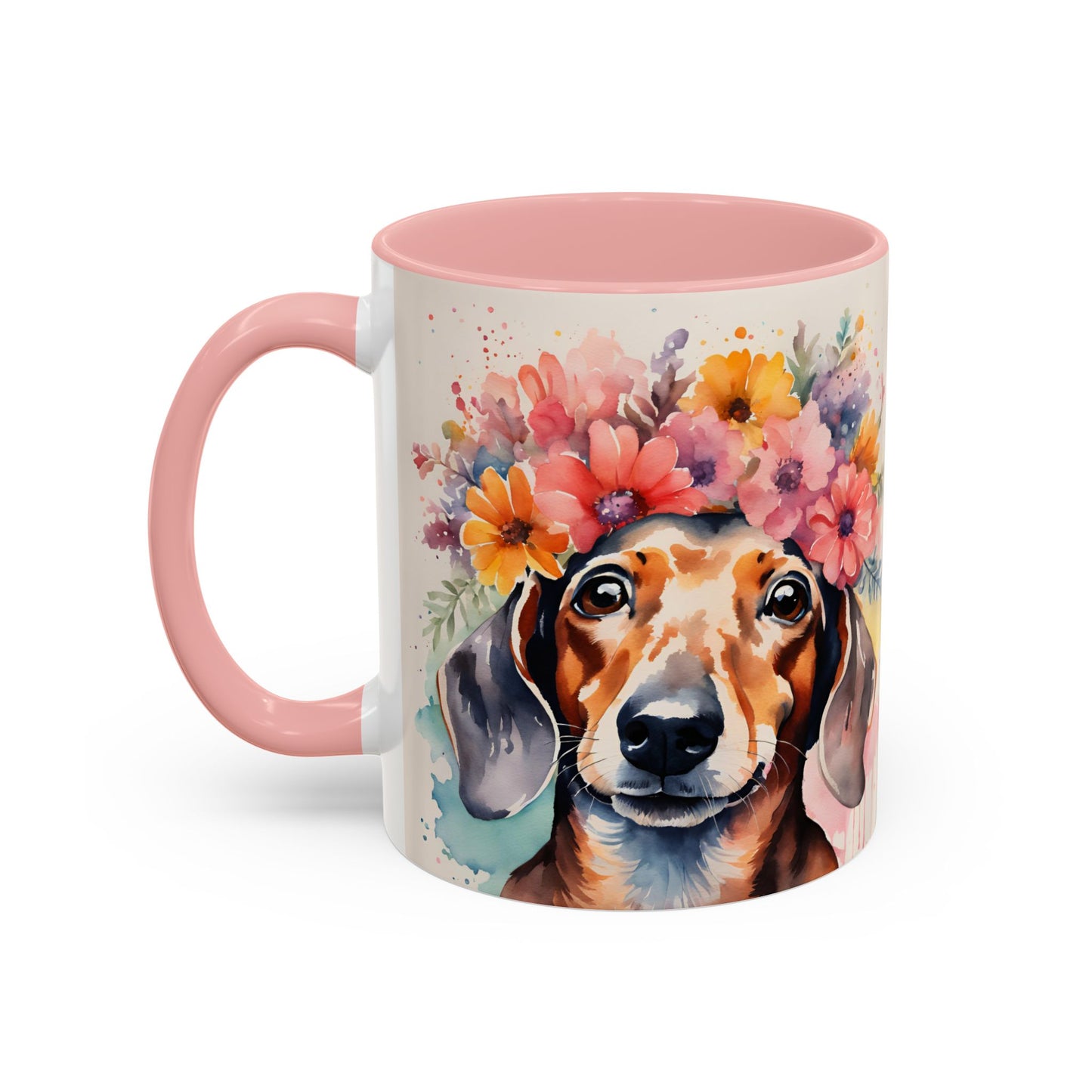Dachshund 01 Accent Coffee Mug - Dog Lover Gift