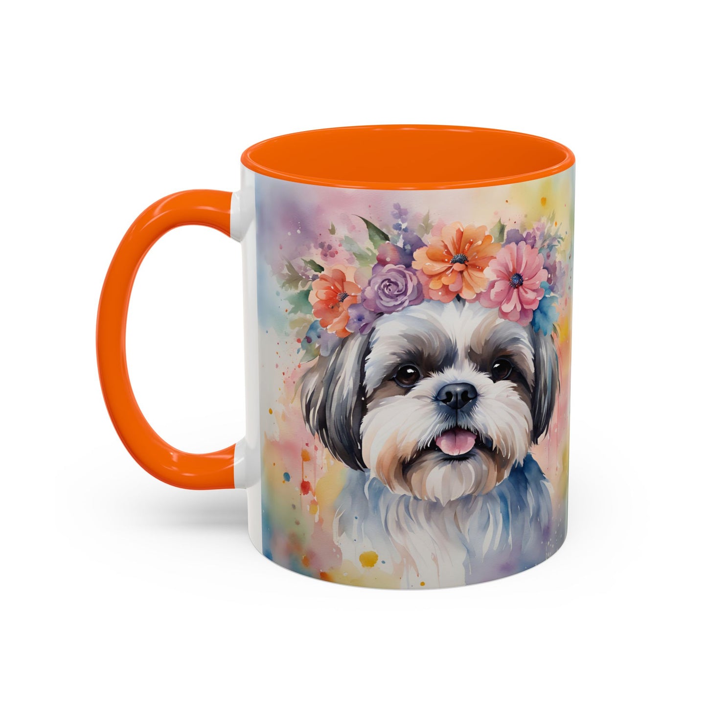 Shih Tzu 04 Accent Coffee Mug - Dog Lover Gift