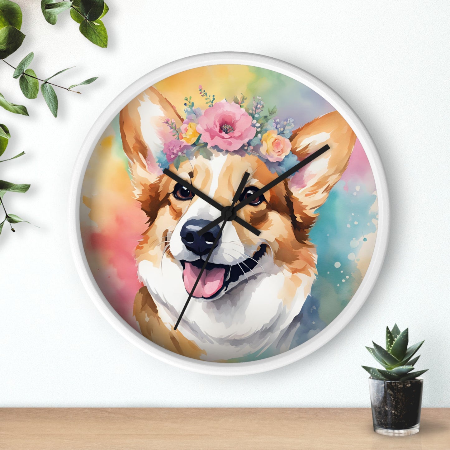 Corgi 01 Dog Wall Clock
