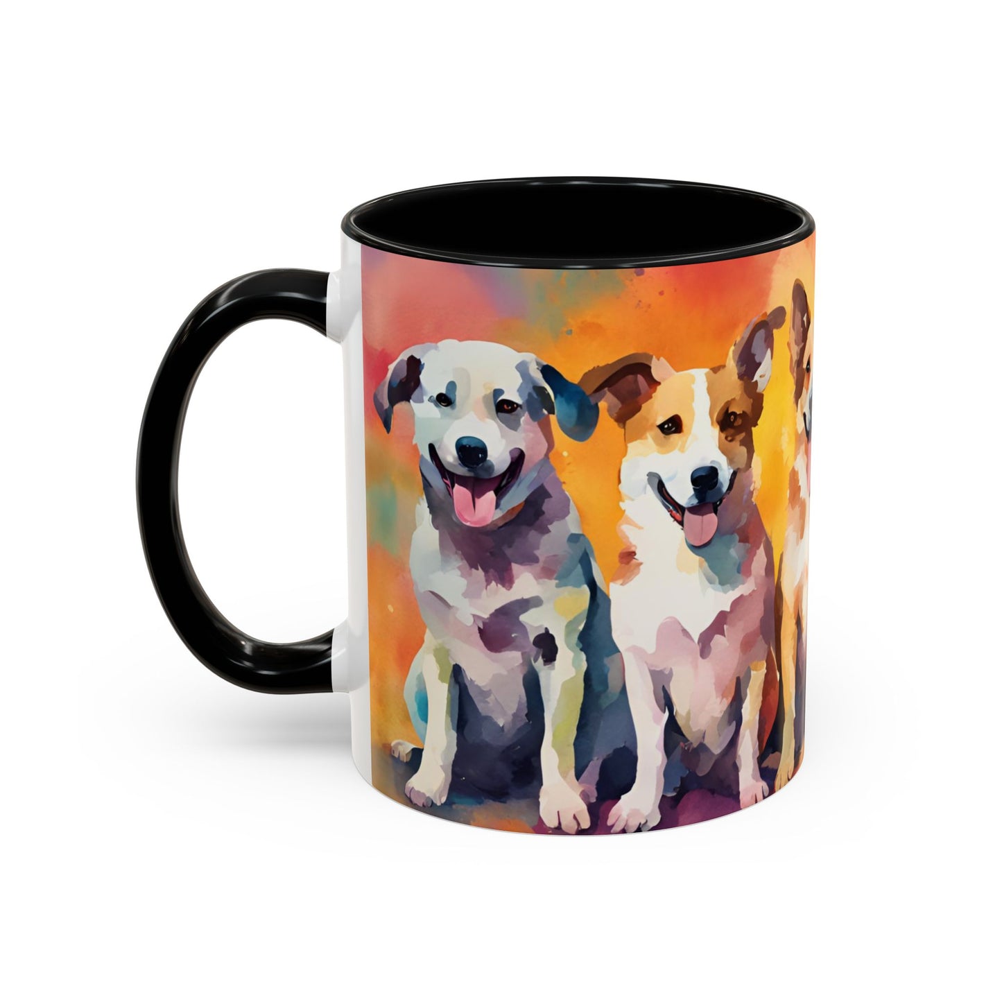 Multicoloured Doggies 03 Accent Mug 11oz