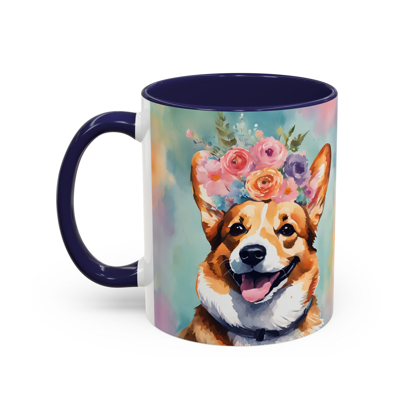Corgi 01 Accent Coffee Mug - Dog Lover Gift