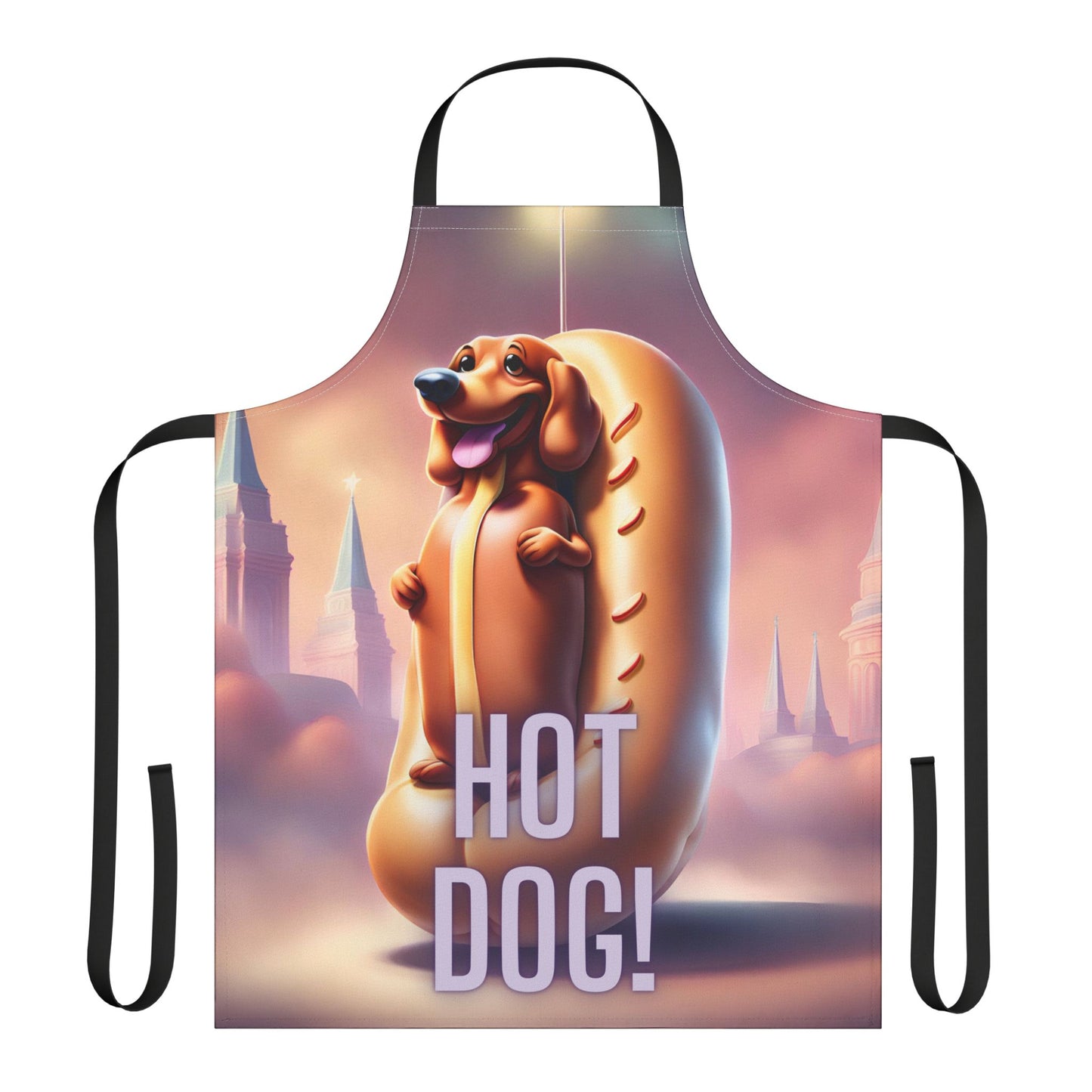 Hot Dog 1 Apron, 5 Color Straps (AOP)