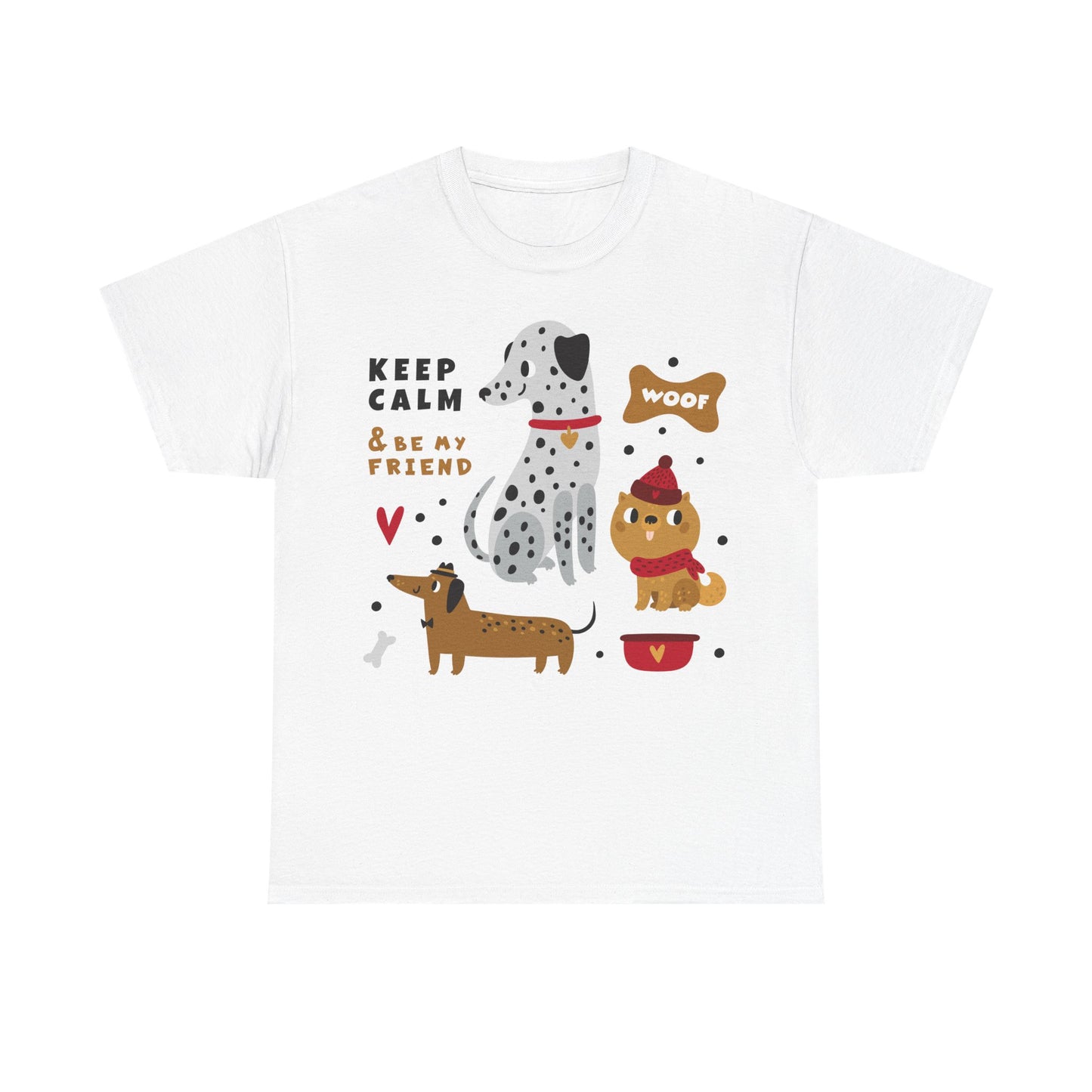Keep Calm And Be My Friend Unisex Heavy Cotton Tee